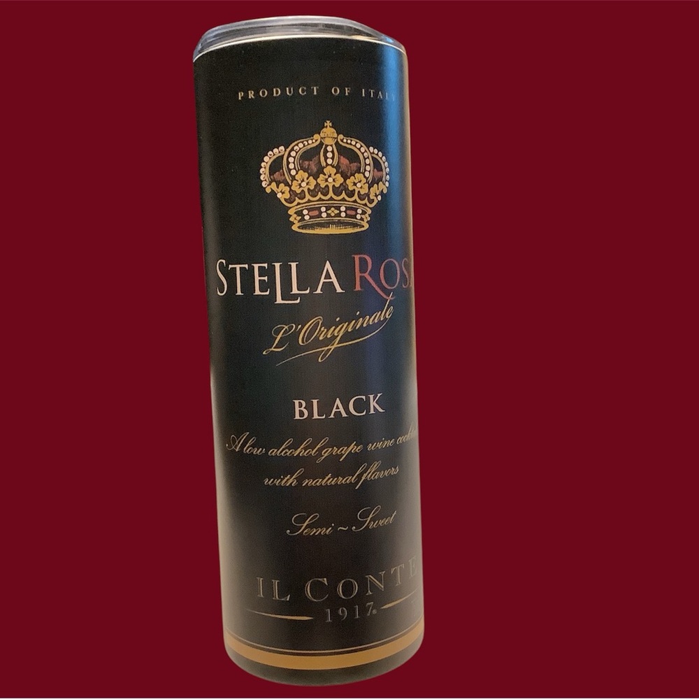 Stella Rosa Black Travel Tumbler. NEW